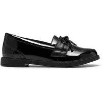 Clarks Patent Leather Bow Loafers (13 Small-2 Large) Black