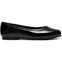 Clarks Kids' Leather Slip-on Ballet Pumps (3 Large - 7 Large) Black