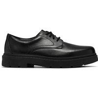 Clarks Leather Lace Up Derby Shoes (3-9 Large) Black