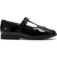 Clarks Patent Leather T Bar Shoes (7 Small-2 Large) Black