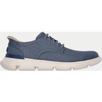 Skechers Garza Slip On Trainers Blue Marl