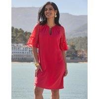 SOSANDAR Angel Sleeve Knee Length Shift Dress Pink