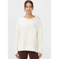 Sweaty Betty Modal Blend Tie Back Relaxed Sweatshirt Soft White