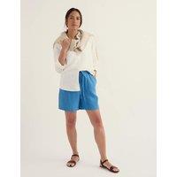 Seasalt Cornwall Pure Linen Shorts Blue
