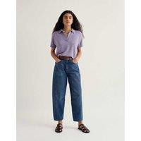 Seasalt Cornwall Cotton Rich Collared Shirt Purple