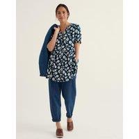 Seasalt Cornwall Pure Cotton Floral Tunic Navy Mix