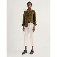 Seasalt Cornwall Cotton Rich Straight Leg Cropped Trousers White