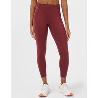 Sweaty Betty Runners Printed High Waisted 7/8 Leggings Burgundy