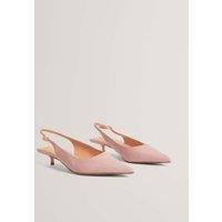 Ted Baker Satin Buckle Kitten Heel Slingback Shoes Light Pink
