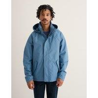 Seasalt Cornwall Cotton Rich Waterproof Coat Blue