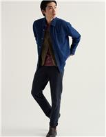 Seasalt Cornwall Relaxed Fit Pure Cotton Denim Overshirt Blue