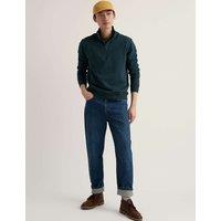 Seasalt Cornwall Pure Cotton Half Zip Long Sleeve Sweatshirt Navy