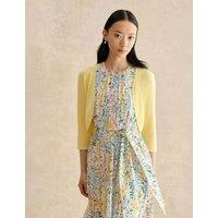 HOBBS Cropped Cardigan Yellow
