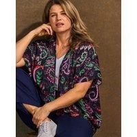 Live Unlimited London Printed Short Kimono Multi