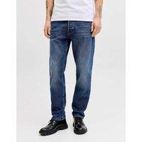 JACK & JONES Tapered Fit 5 Pocket Stretch Jeans Blue Denim