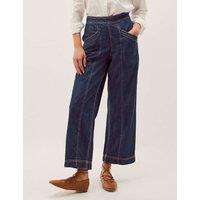 Monsoon Mid Rise Straight Leg Ankle Grazer Jeans Indigo