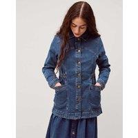 Monsoon Denim Collared Jacket Blue