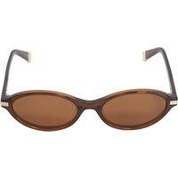 Dune London Acetate Oval Sunglasses Brown