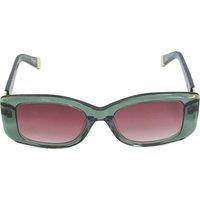 Dune London Rectangle Sunglasses Green