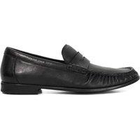 Dune London Wide Fit Flexi Sole Leather Penny Loafers Black