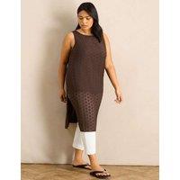 Live Unlimited London Textured Tunic Brown