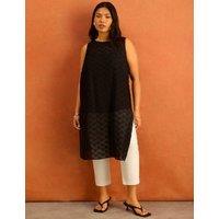 Live Unlimited London Textured Tunic Black