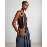 Katie Loxton Faux Suede Cross Body Bag Camel