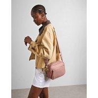Katie Loxton Faux Leather Double Strap Cross Body Bag Pink