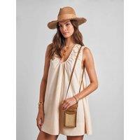Katie Loxton Raffia Cross Body Phone Bag Tan