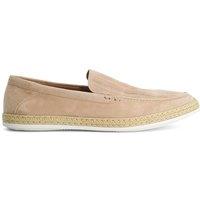Dune London Suede Slip On Loafers Beige