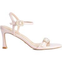 Dune London Embellished Ankle Strap Stiletto Heel Sandals Pink
