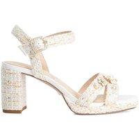 Dune London Embellished Ankle Strap Block Heel Sandals Multi