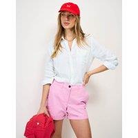 Crew Clothing Linen Rich Collared Shirt White