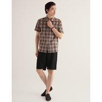 Seasalt Cornwall Pure Cotton Checked Short Sleeve Shirt Multi