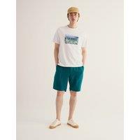 Seasalt Cornwall Pure Cotton Sea Graphic Crew Neck T-Shirt White Mix