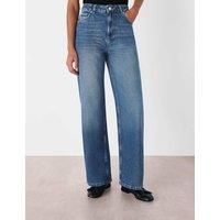Whistles Mid Rise Straight Leg Jeans Denim