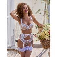 Boux Avenue Zinnia Embroidered Wired Balconette Bra (B-G) White Mix