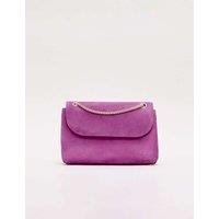 Phase Eight Suede Clutch Bag Pink