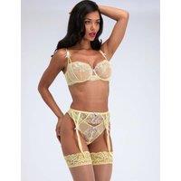 Boux Avenue Lisette Embroidery Suspenders Yellow Mix