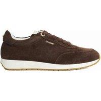 Dune London Leather Lace Up Trainers Brown