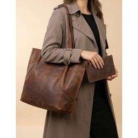 Jones Bootmaker Leather Shoulder Bag Brown