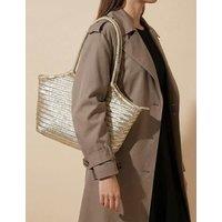 Jones Bootmaker Leather Shoulder Bag Gold