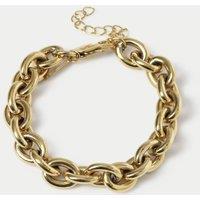 Autograph Stainless Steel Chunky Chain Bracelet Gold