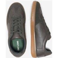 ONLY & SONS Lace Up Trainers Dark Brown