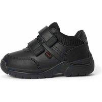 Kickers Kids' Leather Riptape School Shoes (7 Small-12 Small) Black