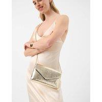 ACCESSORIZE Metallic Envelope Chain Strap Cross Body Bag Gold