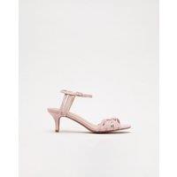 Phase Eight Suede Strappy Kitten Heel Sandals Light Pink