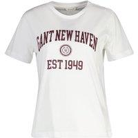 GANT Pure Cotton Logo Graphic T-Shirt White
