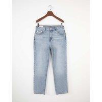GANT Mid Rise Straight Leg Cropped Jeans Blue