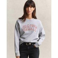 GANT Pure Cotton Logo Sweatshirt Grey